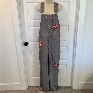 Dickies overalls with patches 32x30
